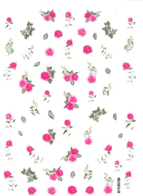 Image de Stickers ongles fins fleurs autocollantes MG10814-39