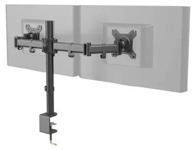 Produktbild von hjh OFFICE Monitorhalterung VM-MF2 Monitorarm Tisch Halterung für Monitor höhenverstellbar VESA 75/100, bis 8 kg belastbar, Stahl
