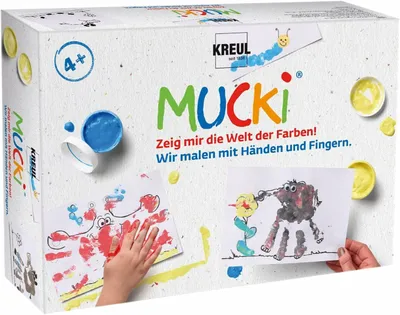 Produktbild von Kreul Fingerfarbe Mucki Wir malen mit Händen und Fingern 5 x 50 ml