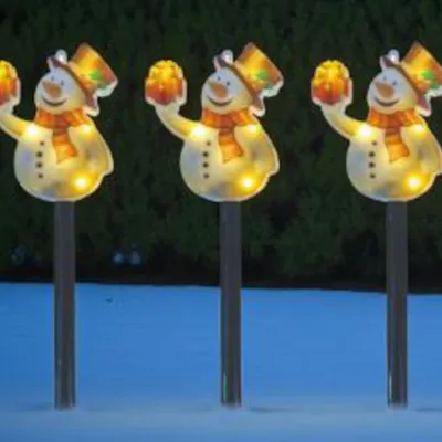 Produktbild von FHS LED Leuchtstäbe Schneemann warmweiß 3-teilig