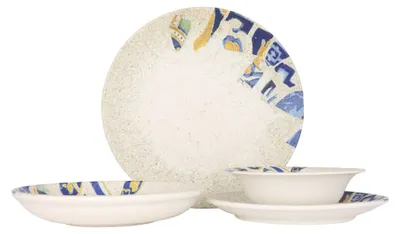 Zdjęcie produktu dla Zestaw naczyń Kütahya Porselen (średni) – Serenita – 24 elementy – dla 6 osób – porcelana