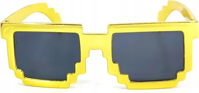 Image de Lunettes de fête Pixel d'or pour le carnaval et les fêtes