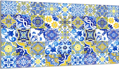 Produktbild von Glasschutzplatte für den Herd 90x52 Mosaik