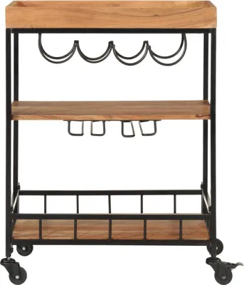 Produktbild von vidaXL Barwagen 60x40x80 cm Massivholz Akazie und Eisen