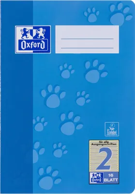 Produktbild von Oxford Junior Schulheft Tatzen DIN A5 Lineatur 2 16 Blatt