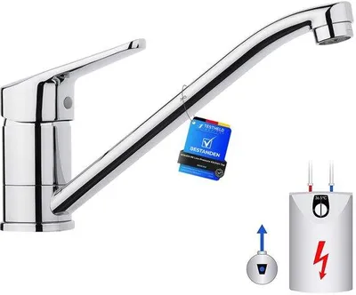 Produktbild von M14450-98 Küchenarmatur, Caravanarmatur, einhebelig, 360° schwenkbar, Messing, verchromt