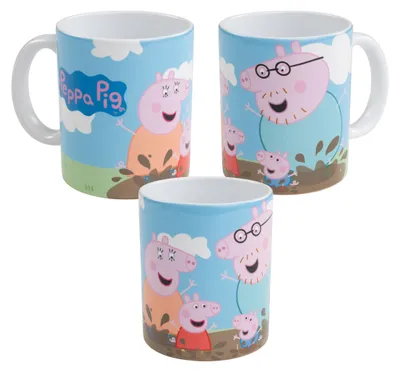 Produktbild von Peppa Wutz Tasse - Matsch Kaffeetasse Becher Kaffeebecher aus Keramik 320 ml