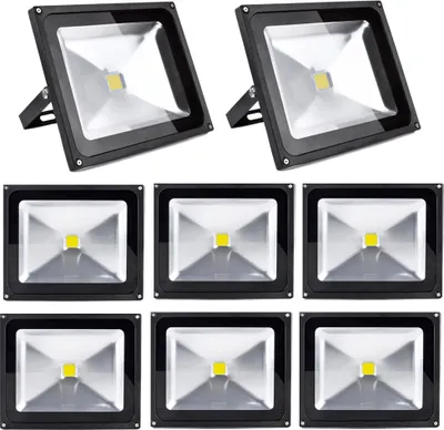 Produktbild von 8pcs 50W LED Fluter Strahler,Greenmigo IP65 Wasserdicht Kaltweiß 120° LED Außenstrahler Fluter Flutlicht AC 85-265V Tageslichtweiß