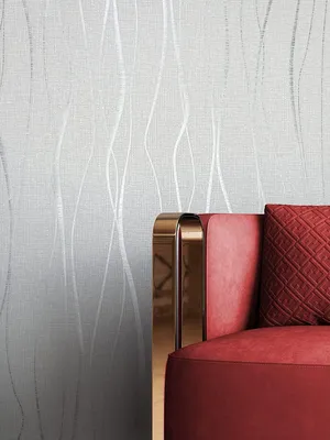 Produktbild von NEWROOM Tapete Prado Silver Lines Grau Vliestapete - Landhaus Leicht Glänzend Streifen  Germany