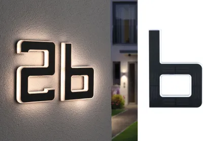 Image de Paulmann Solar LED Lampe de numéro de maison lettre b