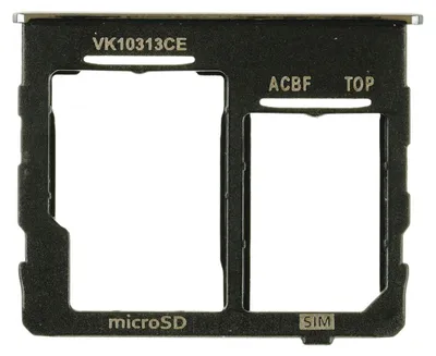 Produktbild von Samsung Galaxy A32 5G (SM-A326B) Sim Karten Halter Tray Fach (Black), Schwarz