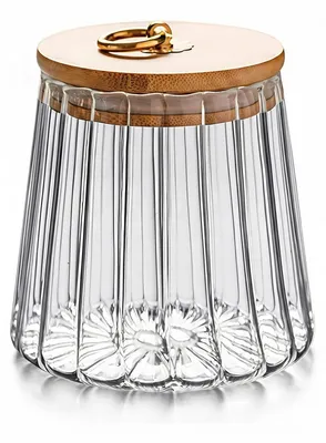 Vorratsdose Glas 650 ml luftdicht mit Bambusdeckel
