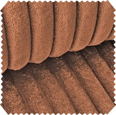 Produktbild von novely® TILLEN Weicher Polsterstoff in Breitcord-Optik - Kuschelweicher Möbelstoff - Reißfester Bezugsstoff - Pflegeleichte Meterware 1 lfm - Farbe: 52 Rotbraun