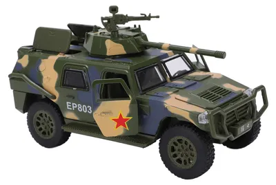 Produktbild von 1:32 Legierungs-Militärmodellauto mit Sound und Licht, zurückziehbares Geländewagen für Kinder