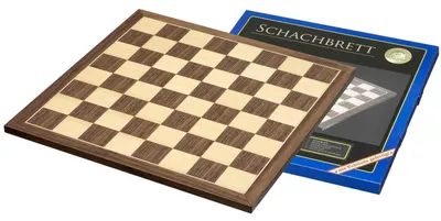 Produktbild von Schachbrett Kopenhagen 40mm aus Holz mit Intarsien, Ahorn & Walnuss