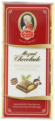 Image de Reber Mozart tablettes de chocolat au lait alpin 100g paquet de 5