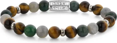 Produktbild von Rebel and Rose Stones Only RR-80119-S Herrenarmband, Armbandumfang:19cm