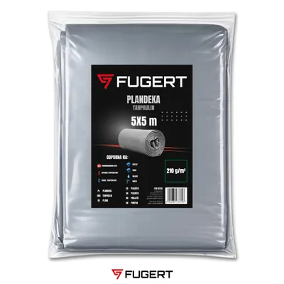 Zdjęcie produktu dla Plandeka 5X5 210G Gruba Wodoodporna Mrozoodporna Wzmacniana Uv+ Premium Fug-0238