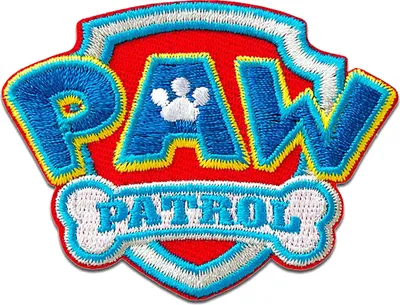 Obrázok produktu pre Paw Patrol © logo - nášivka, nažehľovacia, nažehľovacia aplikácia, nášivky, nášivky, nažehľovacie, veľkosť: 4,7 x 6,4 cm