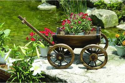 Produktbild von Holzhandwagen Natur Sommerset