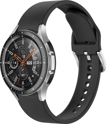 Produktbild von Bstrap Silicone Armband für Samsung Galaxy Watch 4 / 5 / 5 Pro / 6, black