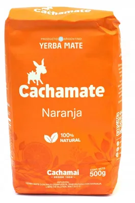 Zdjęcie produktu dla Yerba Mate Cachamate Naranja (pomarańczowa) 0,5kg 500g