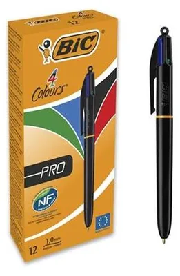 Obrázok produktu pre BIC 902129, Čierna, Modrá, Zelená, Červená, 12 kusov, Stredná