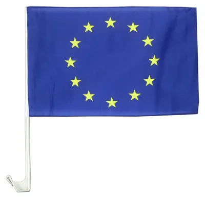 Produktbild von AZ FLAG Autofahne Europäische Union 45x30 cm Europa Mesh-Polyester Saugnapf