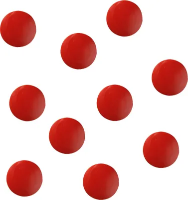 Produktbild von 10 Herlitz Flachmagnete  / rund / Farbe: rot