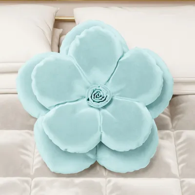 Productafbeelding van Luxe fluwelen kussens met bloemenprint, gevuld tot een hoogte van 50 cm