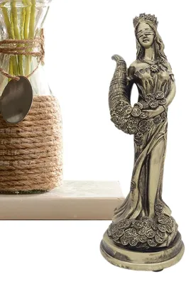 Immagine prodotto di Scultura raffinata che rappresenta la Dea della Ricchezza - Oggetto decorativo