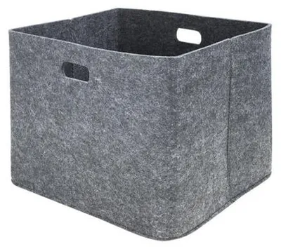 Produktbild von Kaminholzkorb aus Filz, 5mm Materialstärke, für Kamin und Ofen, Maße 40x35x31cm