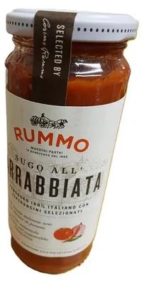 Produktbild von Rummo Arrabbiata Pasta Sauce 340 g – Original italienische Tomatensauce mit scharfer Chili