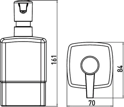 Produktbild von Emco 052113302 Seifenspender loft 13302