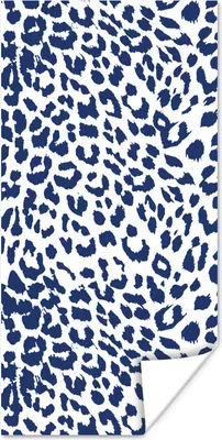 Produktbild von MuchoWow® Poster Panther Druck - Blau - Abstrakt 60x120 cm - Wandschmuck