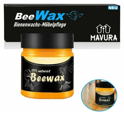 Produktbild von BeeWax Original natürliches Bienenwachs Möbelpflege Politur Möbelwax Holzpflege