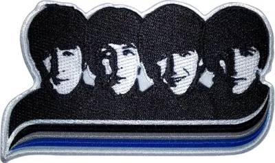 Zdjęcie produktu dla The Beatles Heads & Stripes Naprasowanka