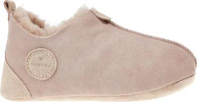Produktbild von Vanuba Kinder Hausschuhe Oxford in Gr. 24-34 und 4 Farben | Handgefertigt Hüttenschuhe aus natürlichem Lammfell