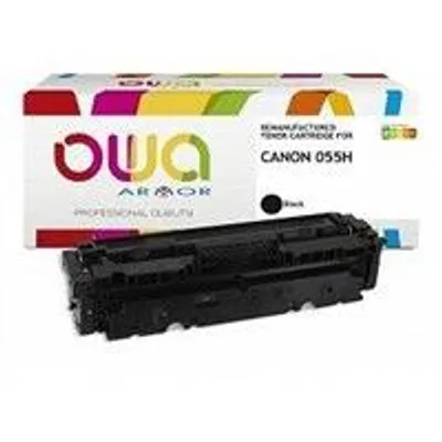Image de Toner OWA Armor compatible avec Canon CRG-055H BK, 7600st, noir/noir