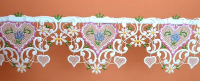 Produktbild von 1 Teil Stangendekoration Kurzgardine Bavaria 12 cm x 16 cm (HxB)