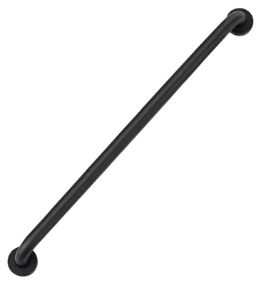 Produktbild von Duschhandlauf 70 cm, Wandmontage, Edelstahl, schwarz, Durchmesser 2,5 cm, für Senioren