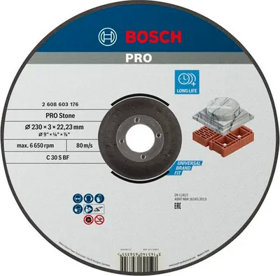 Produktbild von PRO Stone Trennscheibe, 230 x 3 x 22.23 mm, gekröpft