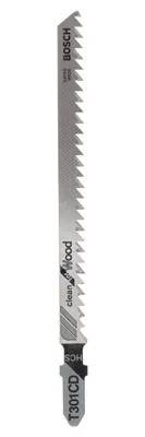 Obrázek produktu pro Bosch 2 609 256 725, List pro přímočarou pilu, Dřevo, Vysokouhlíková ocel, Černá, Nerezová ocel, 3 mm, 11,7 cm