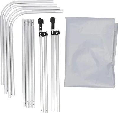 Produktbild von Bootsoberteil-Ersatzabdeckung, Aluminiumlegierungsrahmen, wasserdichtes Oxford-Tuch, Sonnenschutz-Markise für Kanus, Kajaks