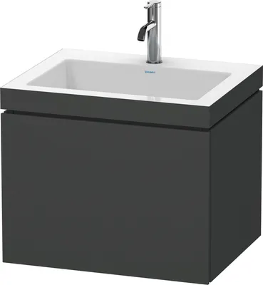 Produktbild von Waschtischunterbau L-CUBE m WT Vero Air 500x600x480mm o HL bas ma ohne Hahnloch basalt matt