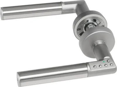 Produktbild von Sicherheitsdrückergarnitur CODE HANDLE "A", TS 35 - 80, links, verchromt matt