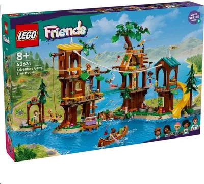 Obrázek produktu pro LEGO Friends Dobrodružný tábor – dům na stromě, Sada na stavění, 8 rok/roky, Plast, 0 kusů, 2,13 kg