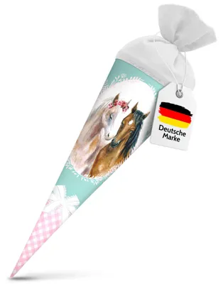 Produktbild von itenga Geschwister Schultüte 35cm Pferde
