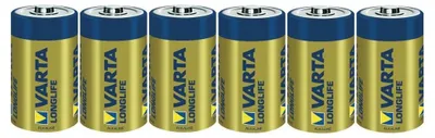 Produktbild von Varta Longlife Extra D, 6x, Einwegbatterie, D, Alkali, 1,5 V, 6 Stück(e), Blau, Gelb