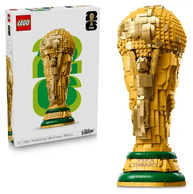 Produktbild von LEGO Editions Sports Offizieller Pokal der FIFA Fußball-Weltmeisterschaft - 3D DIY Modell mit sammelbarer Minifigur - Fußball Geschenk für Jungen & Mädchen ab 12 Jahren und erwachsene Fans - 43020